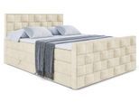 BOXSPRINGBETT ZAFIRA KING - 120 x 200 - H3/H4 - Beige