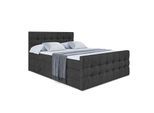BOXSPRINGBETT BERO-Z KING - 200 x 200 - H3/H4 - Schwarz
