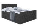 BOXSPRINGBETT VELANTO-Z KING - 180 x 200 - H3/H4 - Schwarz
