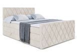 BOXSPRINGBETT LEPARO-Z KING - 160 x 200 - H3/H4 - Ecru