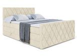 BOXSPRINGBETT LEPARO-Z KING - 160 x 200 - H3/H4 - Beige