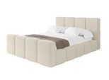 POLSTERBETT mit Bettkasten und Lattenrost, Bett mit Matratze H3/H4, Kopfteil, Boxbett, Doppelbett mit Stauraum - NATA-Z 200x200 Beige