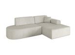 ECKSOFA Ottomane Rechts IREA-L1-v3 - 232x165x77 cm Creme