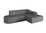 ECKSOFA Ottomane Rechts IREA-L1-v3 - 232x165x77 cm Duneklgrau