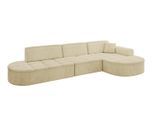 ECKSOFA Ottomane Rechts TARO-L2 - 328x171x79,5 cm Beige