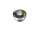 Gefu Salatschleuder , Schwarz, Edelstahlfarben , Metall, Kunststoff , 5 l , 14 cm , Küchenzubehör, Küchenhelfer, Salatschleudern