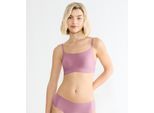 Bügelloser BH SLOGGI "ZERO Feel 2.0", Damen, Gr. L, N-Gr, lila, Single Jersey, Obermaterial: 76% Polyamid, 24% Elasthan, normal, BHs, herausnehmbare Pads, Microfaser, verstellbare Träger