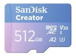 SanDisk Creator MicroSDXC-Karte - 512 GB mit SD-Adapter