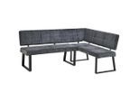 Livetastic Eckbank, Dunkelgrau, Metall, Textil, 5-Sitzer, Eckteil, nur wie online abgebildet bestellbar, 193x141 cm, Esszimmer, Bänke, Eckbänke