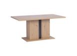 Livetastic , Schwarz, Eiche Artisan , Holzwerkstoff , rechteckig , 90x76x160 cm , Stauraum ,
