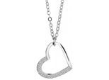 Kette mit Anhänger ADELIA´S, silber (silber, herz), Halsketten, Damen, Silber 925 (Sterlingsilber)
