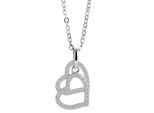 Kette mit Anhänger ADELIA´S, silber (silber, herz), Halsketten, Damen, Silber 925 (Sterlingsilber)