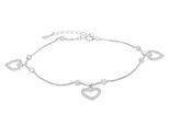Kettenanhänger ADELIA´S "Anhänger – Herzanhänger aus 925 Silber mit Zirkonia", silber, Schmuckanhänger, Damen, Silber 925 (Sterlingsilber), Kettenanhänger, Ein stilvolles Geschenk für besondere Momente