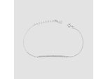 Armband ADELIA´S "Armband aus 925 Silber mit Zirkonia 16+3 cm", silber, Armbänder, Damen, 19cm, Silber 925 (Sterlingsilber), Armband, Ideal zum Verschenken – schlicht und stilvoll