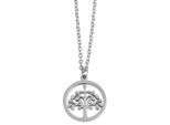 Kette mit Anhänger ADELIA´S, silber (silber, baum), Halsketten, Damen, unbekannt, Edelstahl