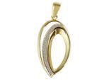 Kettenanhänger ADELIA´S "Anhänger aus 333 Gold mit Zirkonia", gold, Schmuckanhänger, Damen, Gelbgold 333, Kettenanhänger, Zum Verschenken – ideal zum Valentinstag