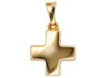 Kreuzanhänger JOBO "Anhänger Kreuz", gold (gelbgold 333), Schmuckanhänger, Damen, Gelbgold 333, 333 Gold