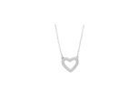 Kette ohne Anhänger ADELIA´S "Halskette mit Anhänger – Herz aus 925 Silber", silber, Halsketten, Damen, 43cm, Silber 925 (Sterlingsilber), Ideal als Geschenk für besondere Anlässe
