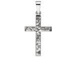 Kreuzanhänger JOBO "Anhänger Kreuz", weiß (weißgold 333), Schmuckanhänger, Damen, Weißgold 333, 333 Weißgold