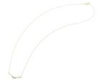 Kette ohne Anhänger ADELIA´S "Halskette aus 333 Gold mit Zirkonia 45 cm", gold, Halsketten, Damen, 45cm, Gelbgold 333, Ein kleines Geschenk mit großer Wirkung