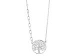 Kette mit Anhänger ADELIA´S, silber (silber, baum), Halsketten, Damen, Silber 925 (Sterlingsilber)