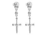 Kettenanhänger ADELIA´S "Anhänger – Kreuz Kreuzanhänger aus 925 Silber", silber, Schmuckanhänger, Damen, Silber 925 (Sterlingsilber), Kettenanhänger, Zum Verschenken – ideal zum Geburtstag