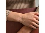 Kettenanhänger ADELIA´S "Anhänger – Unendlichkeitszeichen Anhänger aus 925 Silber", gold, Schmuckanhänger, Damen, Silber 925 (Sterlingsilber), Kettenanhänger, Schöne Geschenkidee zum Valentinstag