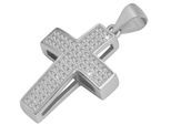 Kettenanhänger ADELIA´S "Anhänger – Kreuz Kreuzanhänger aus 925 Silber mit Zirkonia", silber, Schmuckanhänger, Damen, Silber 925 (Sterlingsilber), Kettenanhänger, Ideal als Geschenk für besondere Anlässe