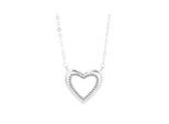 Kette ohne Anhänger ADELIA´S "Halskette mit Anhänger – Herz aus 925 Silber", silber, Halsketten, Damen, 43cm, Silber 925 (Sterlingsilber), Ideal als Geschenk zum einfach so