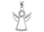 Kettenanhänger ADELIA´S "Anhänger – Engelanhänger aus 925 Silber mit Zirkonia", silber, Schmuckanhänger, Damen, Silber 925 (Sterlingsilber), Kettenanhänger, Ideal als Geschenk für besondere Anlässe