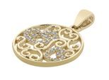 Kettenanhänger ADELIA´S "Anhänger – Herz Herzanhänger aus 333 Gold", gold, Schmuckanhänger, Damen, Gelbgold 333, Kettenanhänger, Perfekt zum Verschenken an besondere Menschen