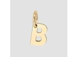 Buchstabenanhänger ADELIA´S "Anhänger – Buchstabe N Buchstabenanhänger aus 375 Gold", gold, Schmuckanhänger, Damen, Gelbgold 375, Schöne Geschenkidee zum einfach so
