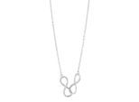 Kette ohne Anhänger ADELIA´S "Halskette – Unendlichkeitszeichen aus 925 Silber 43+3", silber, Halsketten, Damen, 46cm, Silber 925 (Sterlingsilber), Perfekt als Geschenk zum Valentinstag