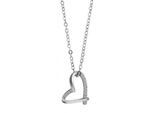 Kette mit Anhänger ADELIA´S, silber (silber, herz), Halsketten, Damen, Silber 925 (Sterlingsilber)