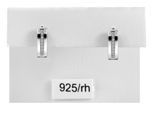 Klappcreolen ADELIA´S "Ohrringe – Klappcreole aus 925 Silber mit Zirkonia", Damen, Gr. Damen, Silber 925 (Sterlingsilber), silber, Ohrringe Klappcreolen, Perfekt zum Verschenken an besondere Menschen
