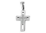 Kettenanhänger ADELIA´S "Anhänger – Kreuz Kreuzanhänger aus 925 Silber mit Zirkonia", silber, Schmuckanhänger, Damen, Silber 925 (Sterlingsilber), Kettenanhänger, Geschenkidee: zeitlos und vielseitig