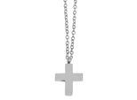 Kette mit Anhänger ADELIA´S, silber (silber, kreuz), Halsketten, Damen, unbekannt, Edelstahl