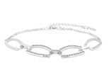 Armband ADELIA´S "Armband aus 925 Silber mit Zirkonia 17+5 cm", silber, Armbänder, Damen, 22cm, Silber 925 (Sterlingsilber), Armband, Ideal als Geschenk zum Muttertag