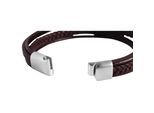 Armband ADELIA´S "Armband – Lederarmband aus Leder 22 cm", braun, Armbänder, Damen, 22cm, Leder, Armband, Zum Verschenken – ideal zum Valentinstag