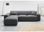 Ecksofa HOME AFFAIRE "Glimminge L-Form auch in Breitcord, Feincord + Easy care-Bezug", grau (anthrazit), B:264cm H:71cm T:191cm, 100% Polyester, Sofas, Ecksofa, Breite 264, Zierkissen