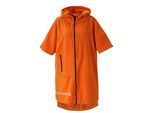 Badeponcho BRUNO BANANI "Daniel, ideal für Sauna, Spa & im Urlaub, Damen & Herren" Gr. L, orange, L:120cm, Frottier, Hausmäntel, Badeponcho, Surfponcho, 100% Baumwolle, Frottee, Strand, Sport