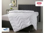 Microfaserbettdecke OTTO HOME "Mailo Bettdecke 135x200 cm, 155x220 cm", weiß, B:155cm L:220cm, Obermaterial: 100% Polyester. Füllung: 100% Polyester, Bettdecken, Microfaserbettdecke, Sommer, Winter, Decke, kuschelweicher Microfaser-Feinbatist Bezug