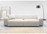 Big-Sofa HOME AFFAIRE "Glimminge auch in Breitcord, Feincord + Easy care-Bezug", weiß (snow), B:254cm H:71cm T:101cm, 12% Polyaxryl, 88% Polyester, Sofas, Big-Sofa, besondere Kedernähte Zierkissen