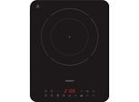 MEDION Einzel-Induktionskochplatte "MD 100090", schwarz, B:28cm H:3,8cm T:36cm, Kochplatten, flacher als herkömmliche Geräte, Einzel-Induktionskochplatte