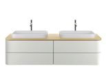 Duravit Happy D.2 Plus Konsole Mediterrane Eiche Matt 1600x550x16 mm - HP032HB7171 HP032HB7171