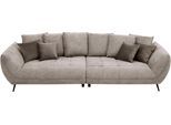 Big-Sofa EXXPO - SOFA FASHION "Triton Mega Sofa,toller Sitzkomfort, Steppung im Sitz, Breite 311cm", grau (taupe), B:311cm H:95cm T:130cm, Sofas, Big-Sofa, inkl.10-teiliges Kissenset,gemütliches Megasofa,viel Platz zum Relaxen