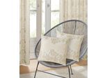 Kissenbezug OTTO HOME "Mannfred", beige (creme), B:50cm L:50cm, Polyester, Polyester, Kissenbezüge, Kissenbezug, Jacquard-Look, 50 × 50 cm, Blickdicht & formstabil, Pflegeleicht