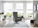 Relaxsessel DIE PLANBAR "PN-RS20038 mit Metallsternfuß inkl. Relaxfunktion und Kopfverstellung", grau (torro grau), B:78cm H:109cm T:83cm, Sessel, Relaxsessel, 360 drehbar, mit Gasdruckverstellung