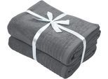 Saunatuch OTTO HOME "Sanremo Premium, Premium Handtücher, 600 gr/m², 80x200cm", grau (anthrazit), B:80cm L:200cm, Frottier, Obermaterial: 100% Baumwolle, Handtücher, Saunatuch, Bordüre, einfarbig, flauschig, weich, dicke Qualität, 5 Jahre Garantie