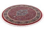 Orientteppich THEKO "Benares Bidjar", rot, H:12mm Ø:150cm, Wolle, Teppiche, Fransenteppich, reine Wolle, handgeknüpft, mit Fransen